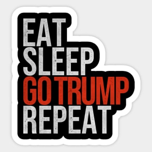 Go Trump Presidential Election 2024 Sticker